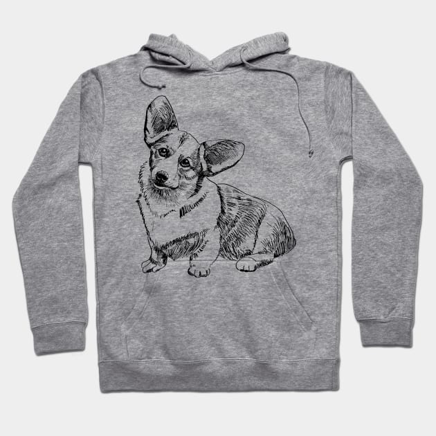 corgi pembroke Hoodie by VicaVeresk